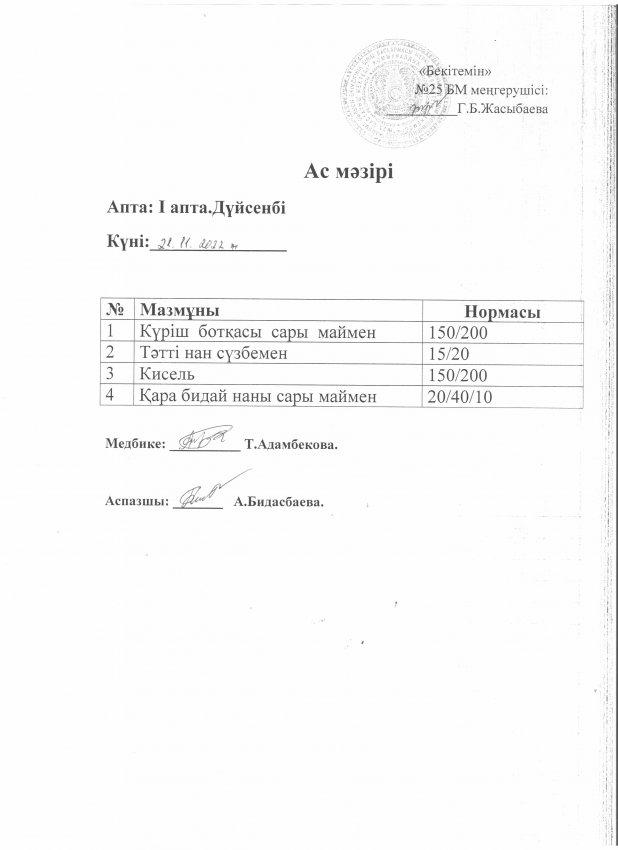 Ас мәзірі