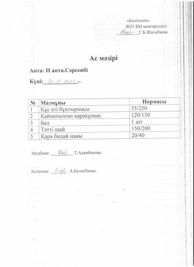 Ас мәзірі