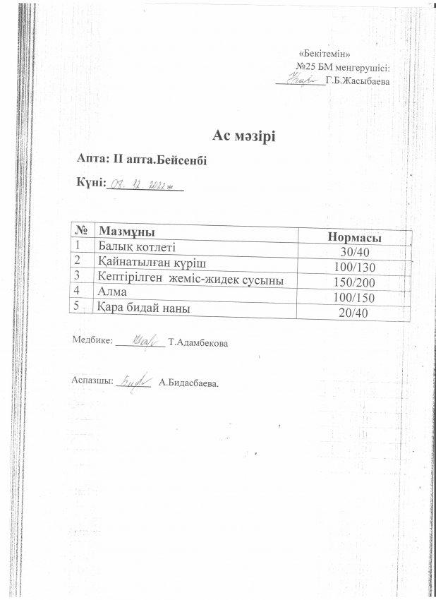 Ас мәзірі