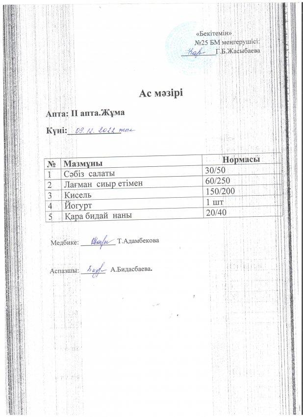 Ас мәзірі