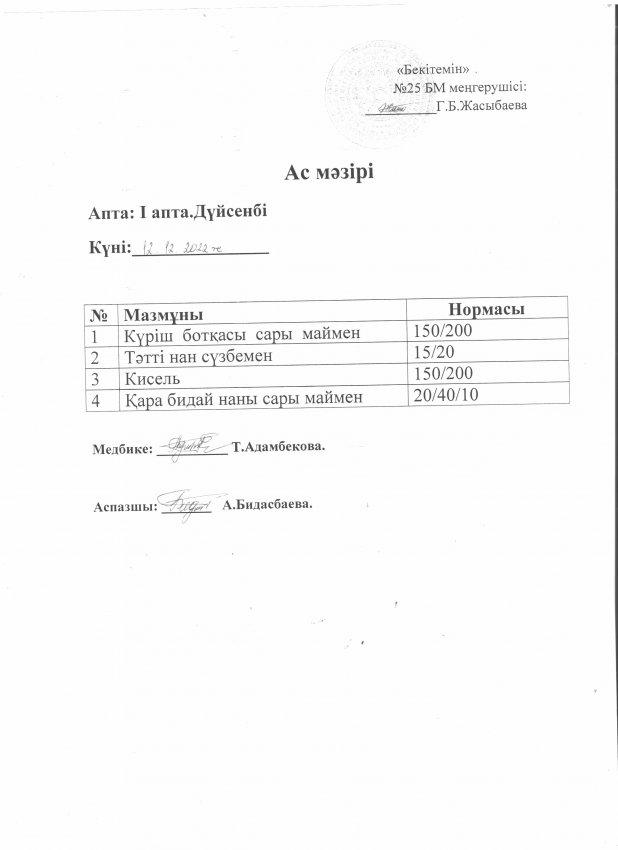 Ас мәзірі