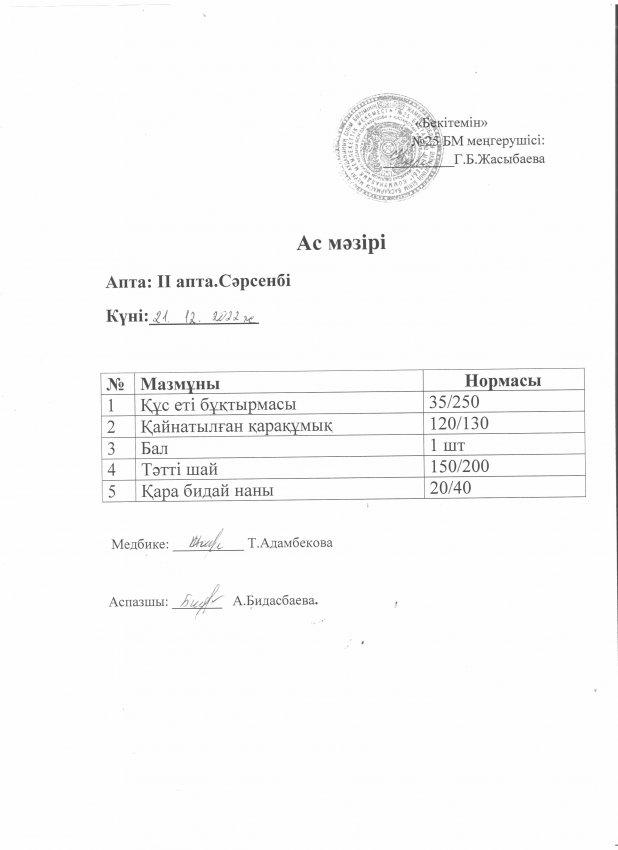 Ас мәзірі
