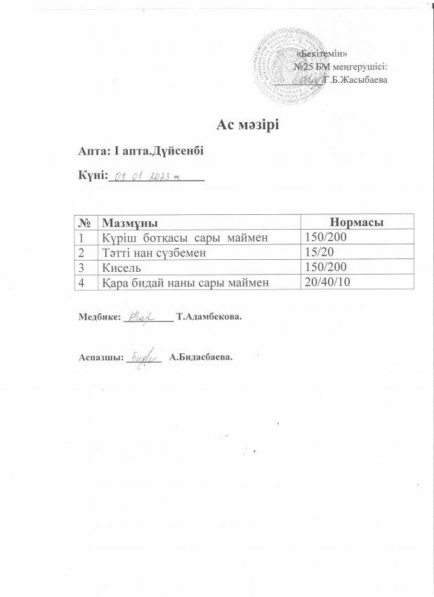 Ас мәзірі