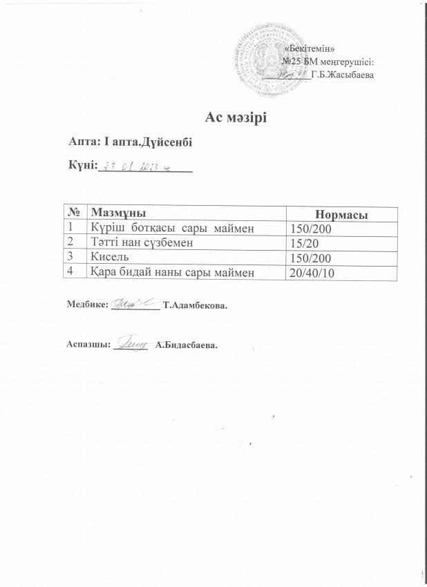 Ас мәзірі