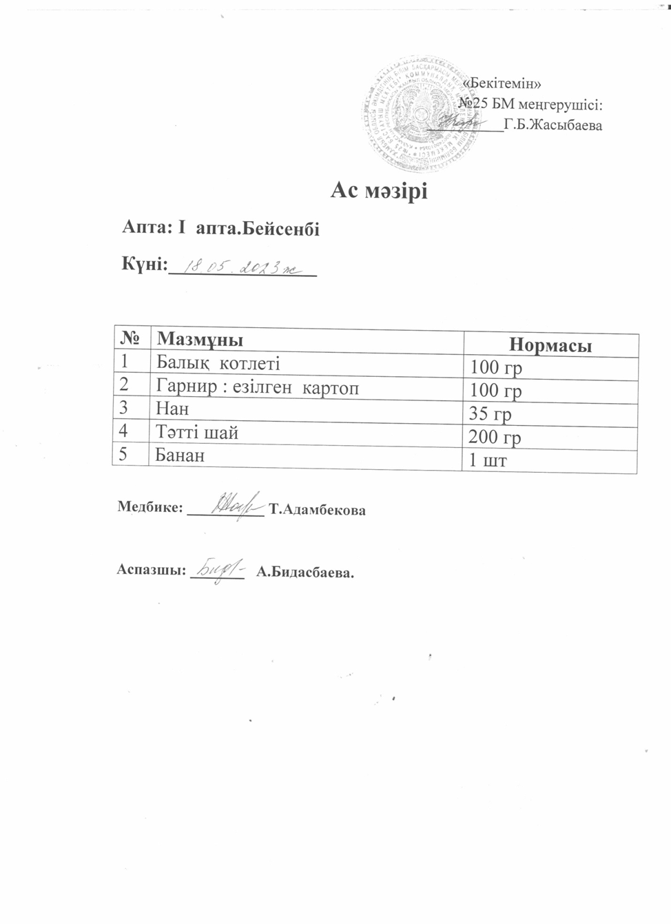 Ас мәзірі